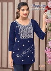 Ragasiya By Sangeet Rayon Embroidery Ladies Top Wholesale Shop In Surat